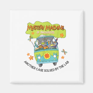Groovy Mystery Machine Of Diagnostics Lab Tech Lab Magnet