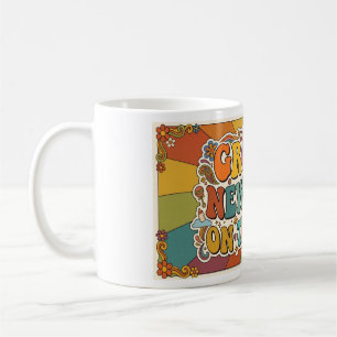 Groovy New Baby on the Way Retro Sunshine  Coffee Mug