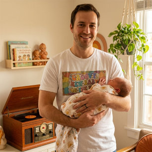 Groovy New Baby on the Way Retro Sunshine T-Shirt
