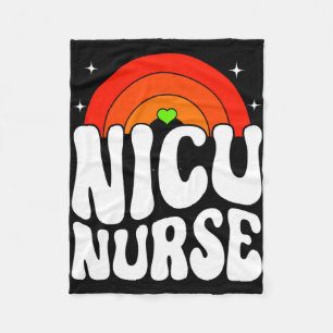 Groovy NICU Nurse Life NICU Squad Appreciation T-s Fleece Blanket