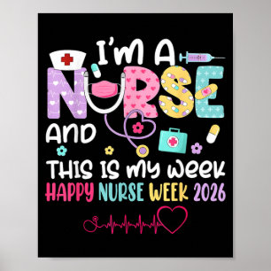 Groovy Nurse Healthcare Hospital Nurse Happy Nurse Poster
