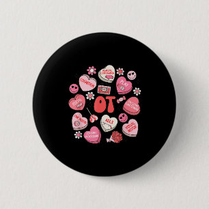Groovy Occupational Therapy Valentine Ot Conversat 2 Inch Round Button