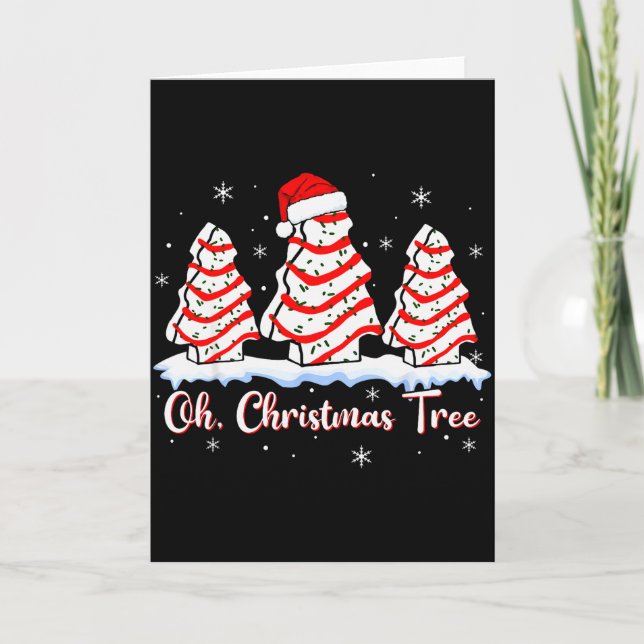 Groovy Oh Christmas Tree Cakes Debbie Beckey Jen C Card (Front)