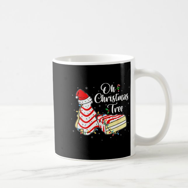 Groovy Oh Christmas Tree Cakes Debbie Becky Jen Ca Coffee Mug (Right)