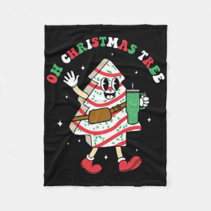 Groovy Oh Christmas Tree Cakes Debbie Becky Jen Ca Fleece Blanket