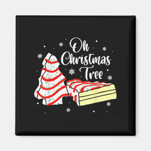 Groovy Oh Christmas Tree Cakes Debbie Becky Jen Ca Magnet