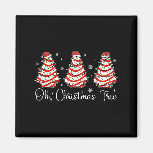 Groovy Oh Christmas Tree Cakes Debbie Becky Jen Ca Magnet