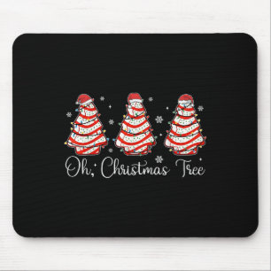 Groovy Oh Christmas Tree Cakes Debbie Becky Jen Ca Mouse Pad