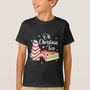 Groovy Oh Christmas Tree Cakes Debbie Becky Jen Ca T-Shirt