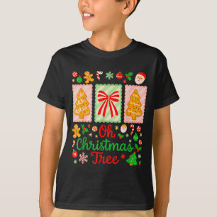 Groovy Oh Christmas Tree Cakes Debbie Becky Jen Ca T-Shirt