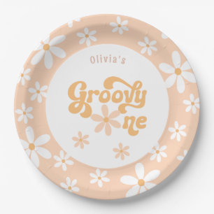 Groovy One 1st Birthday  Paper Plate