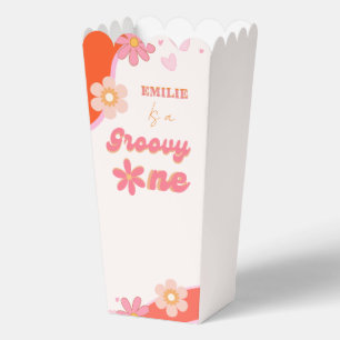Groovy One 1st Birthday Party Boho Retro Daisy Favor Box