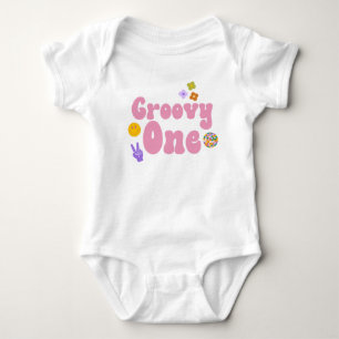 Groovy One Retro 70's 1st Birthday Baby Bodysuit