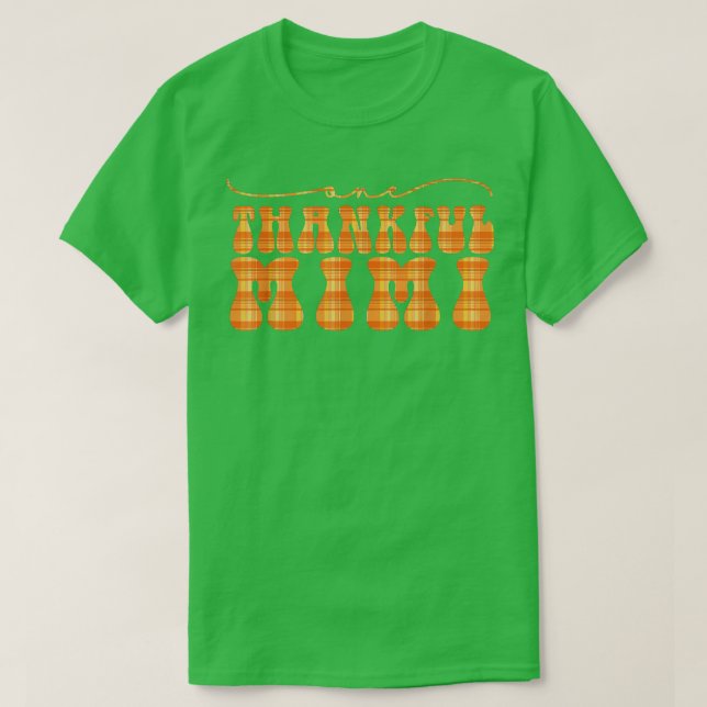 Groovy One Thankful Mimi Hello Fall Vibes Thanksgi T-Shirt (Design Front)