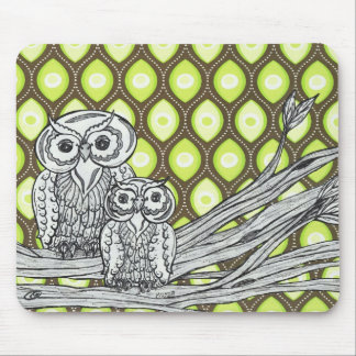 Groovy Owls Mousepad
