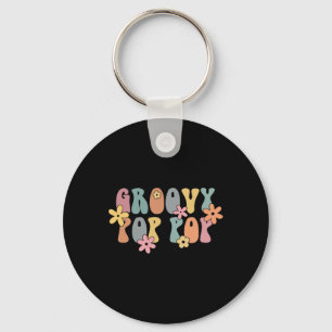 Groovy P P New Grandpa Pregnancy Announcement  Keychain