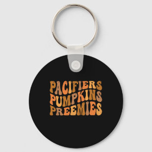 Groovy Pacifiers Pumpkins Preemies Nicu Nurse Than Keychain