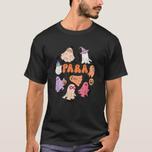 Groovy PARA Ghosts Retro Parapro Halloween Parapro T-Shirt