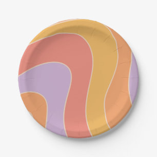 Groovy Party Paper Plates