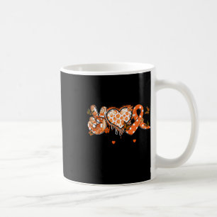 Groovy Peace Love Cure Multiple Sclerosis Awarenes Coffee Mug