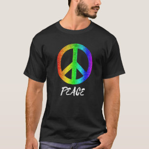 Groovy Peace Sign 70s Colourful Peace Symbol Freed T-Shirt