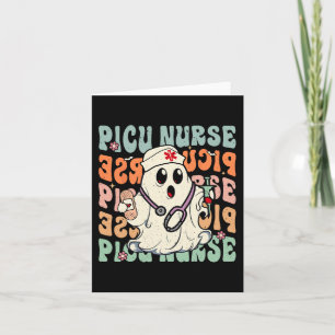 Groovy PICU Nurse Halloween Costume Peds Nurse  Card