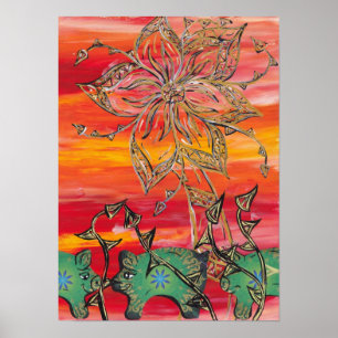 Groovy Pigs print
