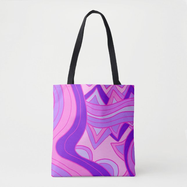 Groovy Pinks Tote Bag (Front)