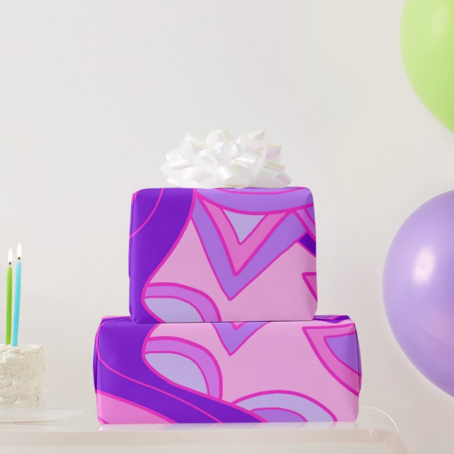 Groovy Pinks Wrapping Paper (Party Gifts)