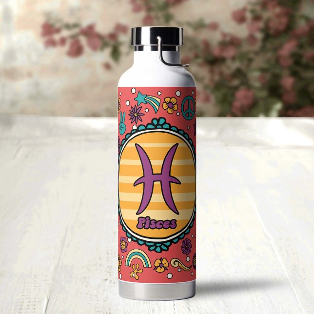 Groovy Pisces Custom Water Bottle (Creator Uploaded)