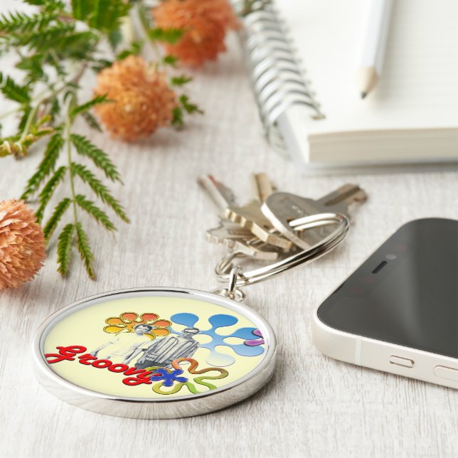Groovy: Pop Art Keychain (Side)