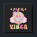 Groovy Pre-k Prek Vibes First Day Of School Teache Magnet<br><div class="desc">Groovy Pre-k Prek Vibes First Day Of School Teacher Girls</div>