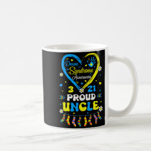 Groovy Proud Down Syndrome Uncle Awareness Matchin Coffee Mug