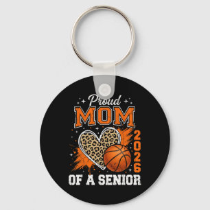 Groovy Proud Mom Of A Cl Of 2026 Graduate Graduati Keychain