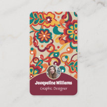Groovy Psychedelic 60s 70s Floral II