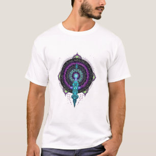 Groovy Psychedelic Dreamscapes: Futuristic Neon Pa T-Shirt