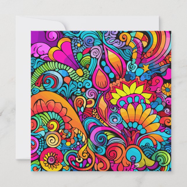 Groovy Psychedelic Floral  (Front)