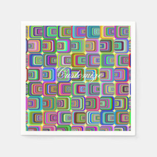 Groovy psychedelic hippie-style Thunder_Cove Napkin
