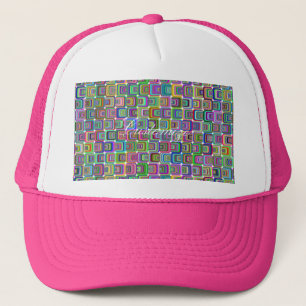Groovy psychedelic hippie-style Thunder_Cove Trucker Hat