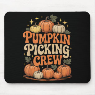 Groovy Pumpkin Cking Crew Matching Family Autumn F Mouse Pad