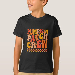 Groovy Pumpkin Patch Crew Fall Vibes Autumn Thanks T-Shirt