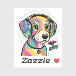 Groovy Puppy: A Colorful Canine