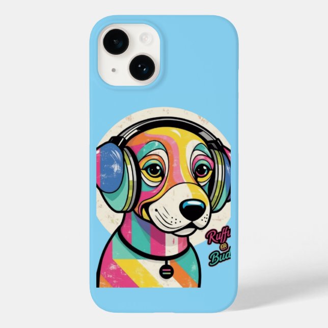  Groovy Puppy: A Colorful Canine Case-Mate iPhone Case (Back)