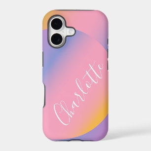 Groovy Purple Gradient Personalized Script Name