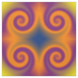 Groovy Purple Orange Fabric