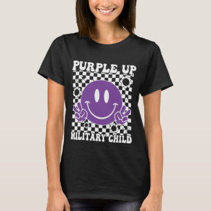 Groovy Purple Up For Military Kids Shirt Military 