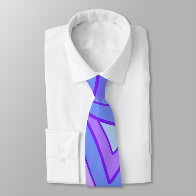 Groovy Purples Tie (Tied)