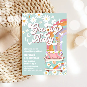 Groovy Rainbow Birthday Invitation