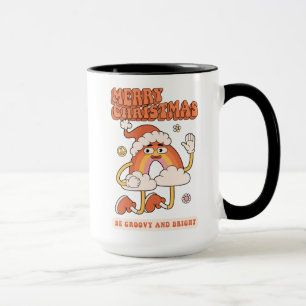 Groovy Rainbow Christmas - Be Bright and Merry Mug