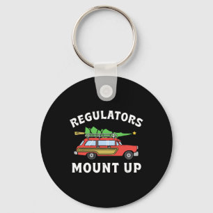Groovy Regulators Mount Up Christmas Tree Red Truc Keychain